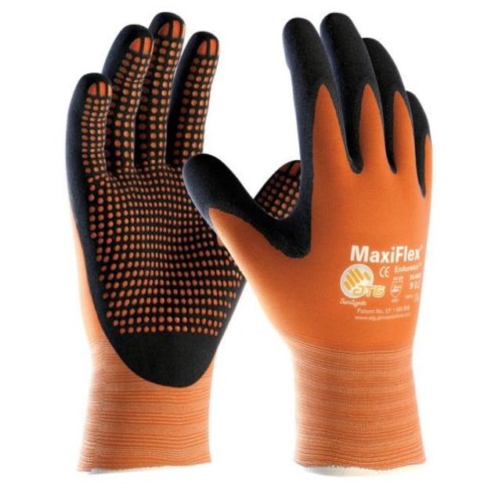 ATG 34-847/08 Maxiflex Durance Guanti Lavoro - Modello 34-847 Taglia 8 - Antiscivolo E Traspiranti