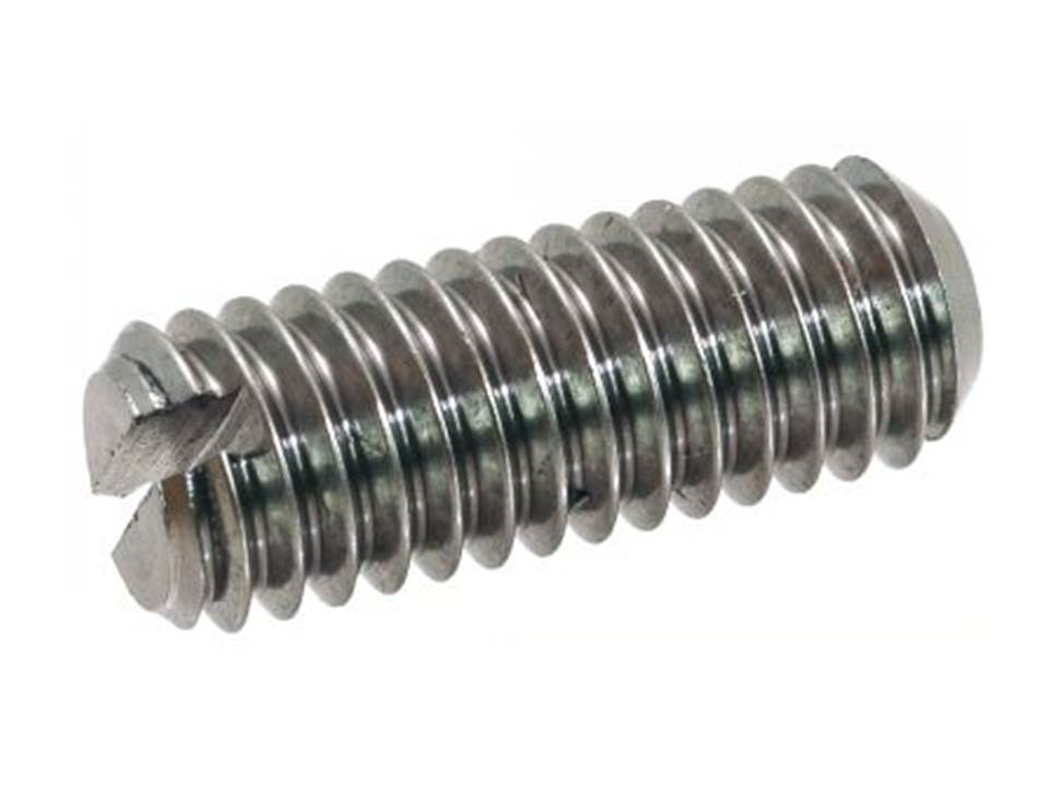 Slotted Set Screw with Flat Point